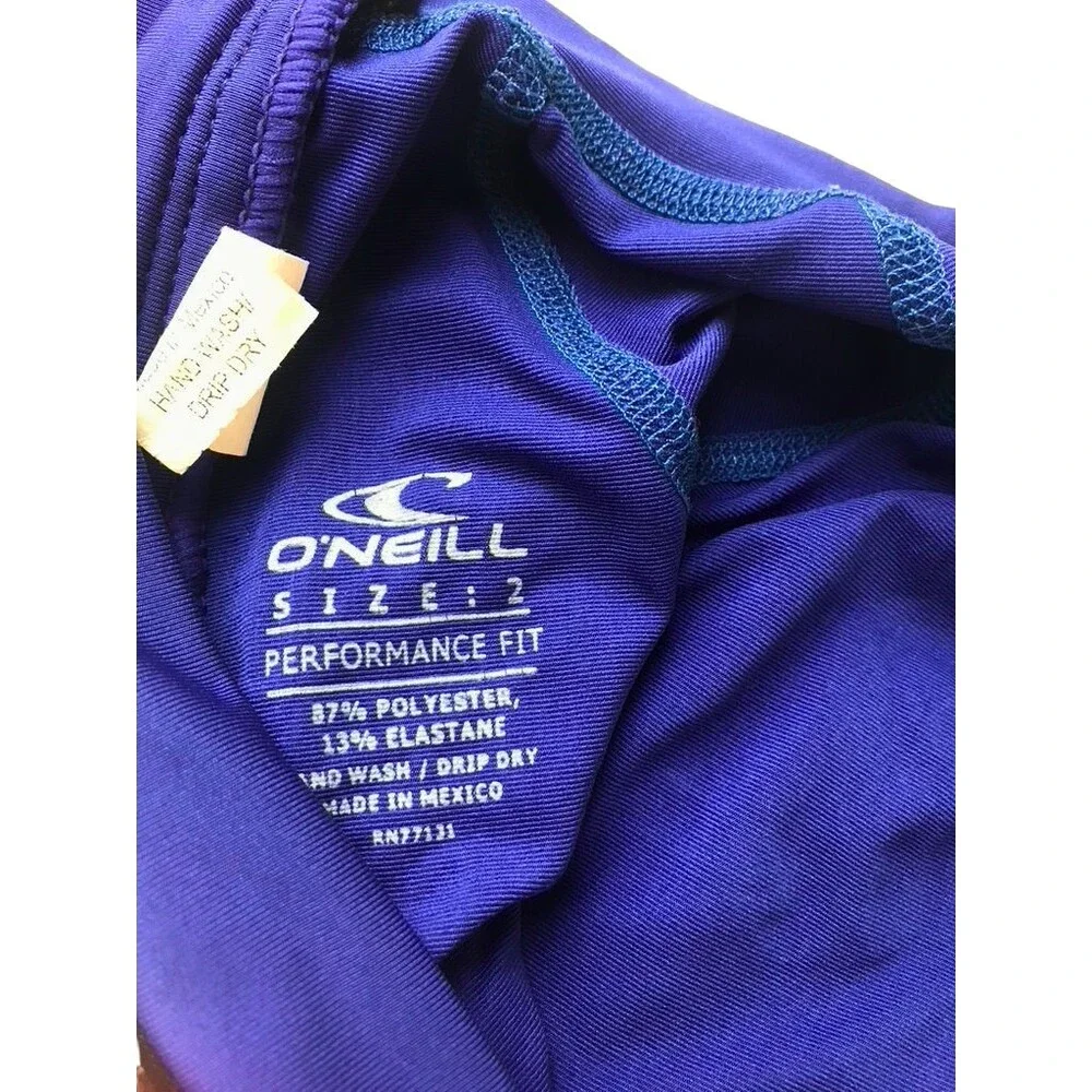 O'Neill Performance Fit Zip Back Swimsuit 50+UV Block Rashguard Swimsuit Size 2T